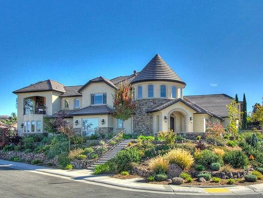 Outside view of the Rocklin custom home.