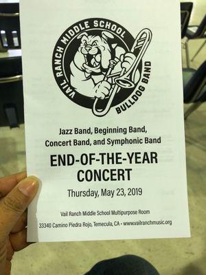 End of the year concert!