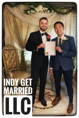 LGBT elopement at Indy Get Married Office