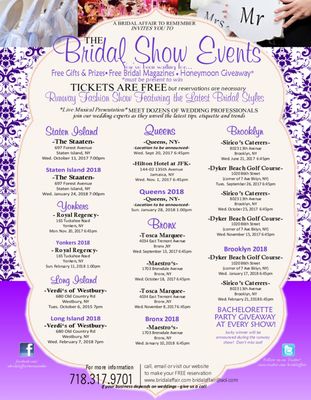 Register for one of our FREE Shows today
 with the link below!
 
 http://www.bridalaffair.com/event.php