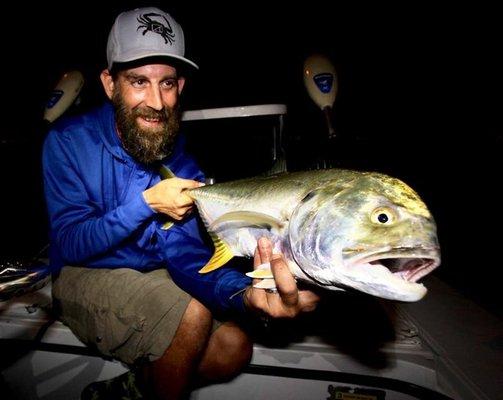 Jack Cravelle are often eager to eat a well placed artificial lure or fly.