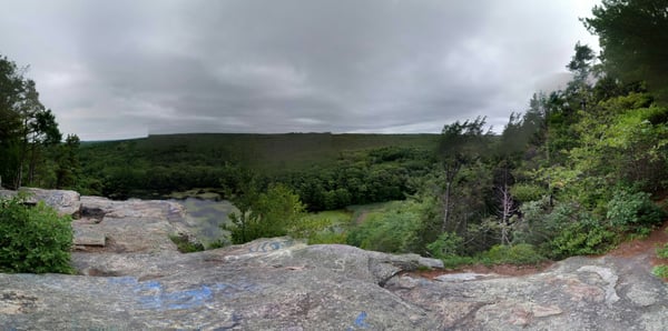 Great views from the hike-able and bike-able ridge!