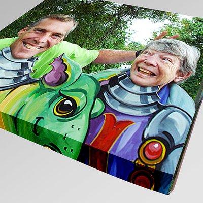 Family fun canvas print.