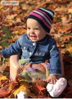 Enjoying the falling leaves