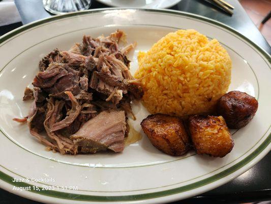 Roast pernil lunch.