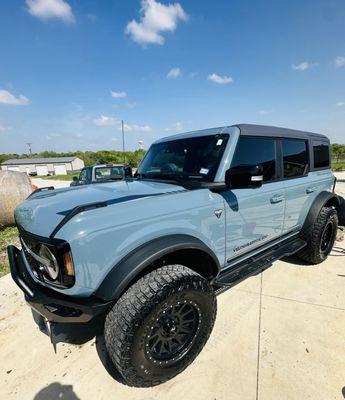 one bad ride ! Hennessey velociraptor bronco we knocked out in muenster !