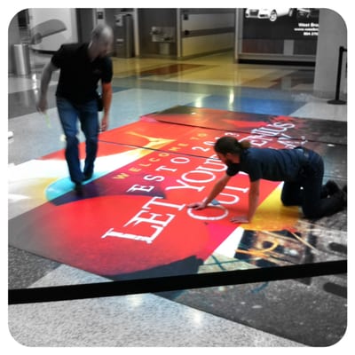 Richmond International Airport - Floor Decal #RIC #floordecals #speedproimagingnorfolk