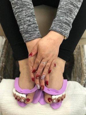 Luxury Manicure and pedicure for ONLY $25