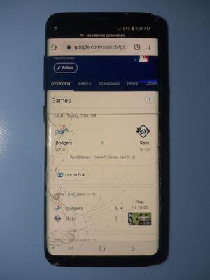 Samsung Galaxy S8 before a screen replacement