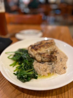 Lemon & Herb Chicken w/couscous and steamed spinach