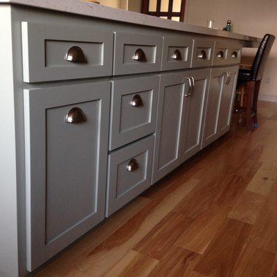 Fantastic island drawers and pull outs by Bay Custom Cabinets