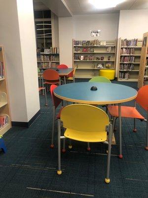 Lots of space for children to sit and read