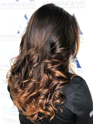 balayage and hairstyle