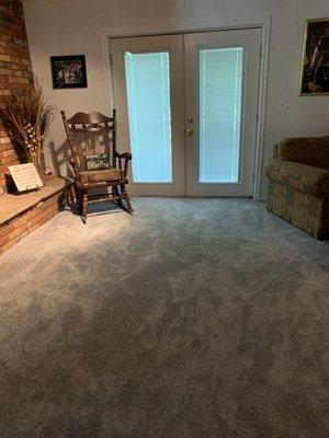 Comfy carpet over concrete