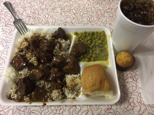 Beef with Rice & Gravy (lunch special)