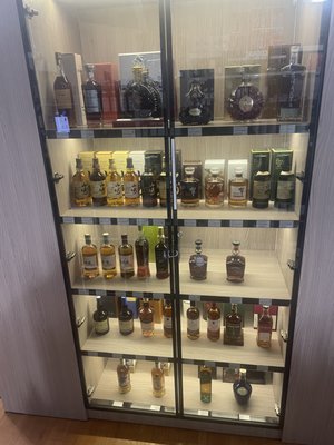 Our new fine spirits cabinets house the best whisky, scotch, tequila, cognac and more