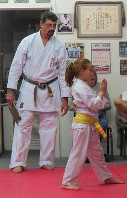 We take karate training serious.