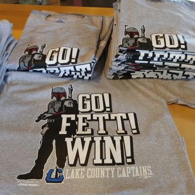 Tshirts for sale on Star Wars Night.