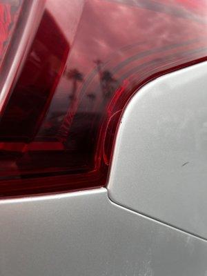 Cracks in tail light from hitch installation