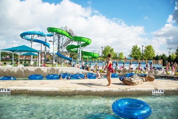 Lazy River and Tower Slides