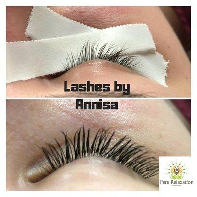 Full Set lashes $65.00 Fills $45.00