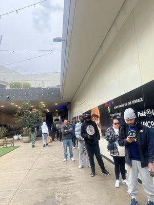 Long line for the latest Jordan drop