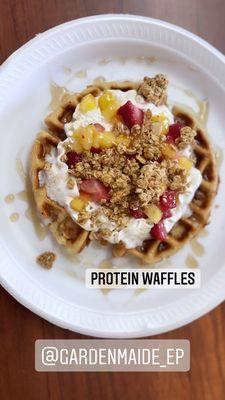 Protein waffles