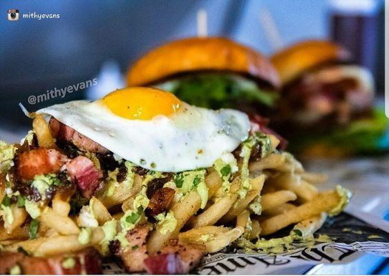 Monster fries! #Porkbelly #FriedEgg