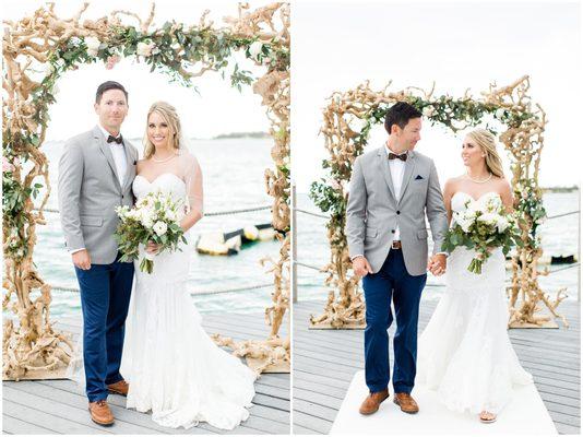 Hyatt resort ceremony. Driftwood arch