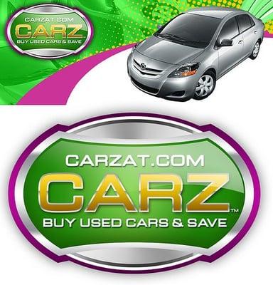 Waldorf Used Cars carzat.com header and Carz logo