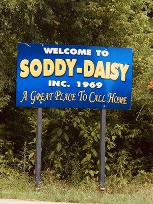 Welcome to Soddy-Daisy sign