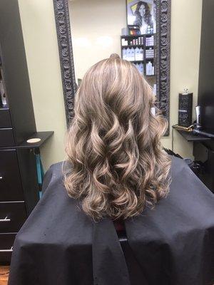 Curls and highlights! Just what this momma of 2 needed!