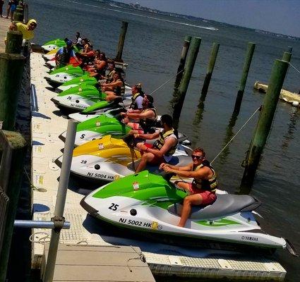 GROUP RATES. ALL NEW YAMAHA AND KAWASAKI JET SKI.