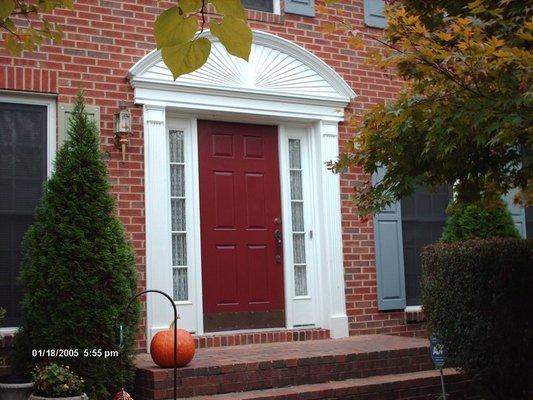 Brand new door installed by Affordable Remodeling