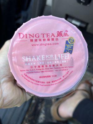 Heat sealed lids that don't budge no matter what!! My daughter got a strawberry milk tea with star jellies and it was so good!