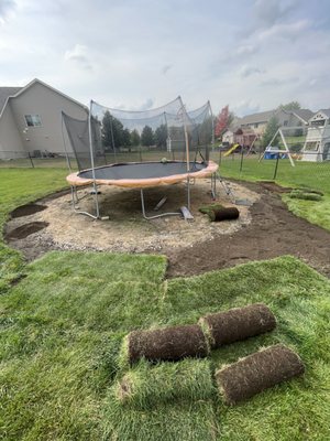 Sod installation