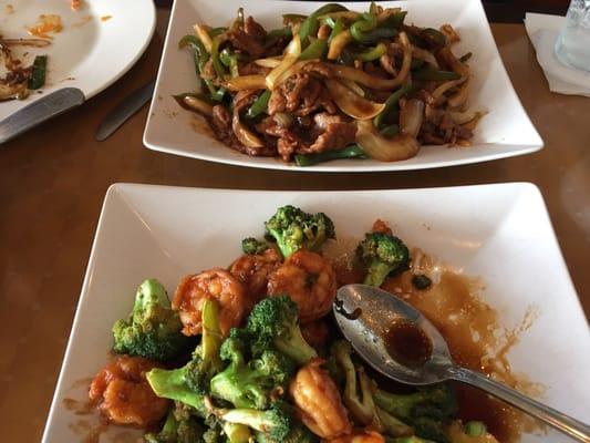 Pepper Beef and Shrimp with Broccoli