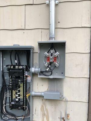 Replacing old panel and meter