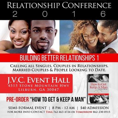 Sunday. Relationship Conference. JVC Event Hall.