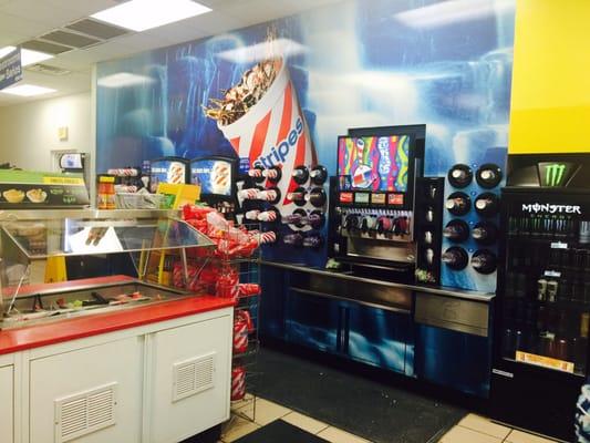 Wall of sodas...