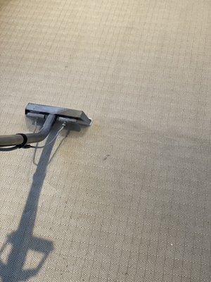 removing layers of dirt and dust by deep steaming the carpet, efficient stain removal  of any carpet surface