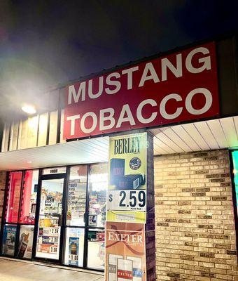 Mustang Tobacco Shop Store front