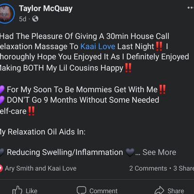 Add/Message my personal FB @Taylor McQuay