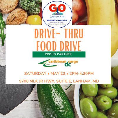 Caribbean Cargo DC is happy to announce this Saturday's FREE FOOD GIVEAWAY in partnership with GO Missions & Outreach!   (DRIVE-THRU ONLY)