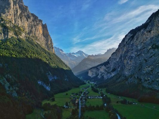 Drone footage, Switzerland