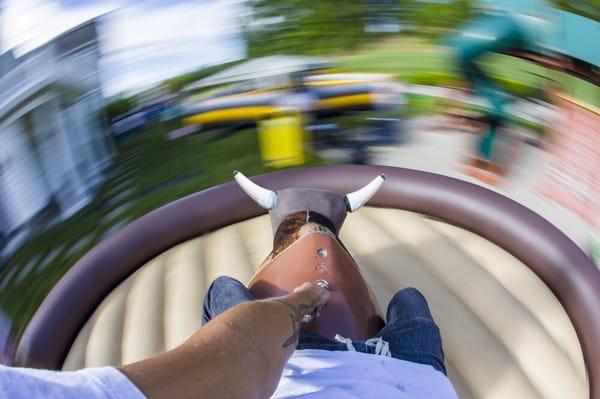 Our signature ride, The Mechanical Bull