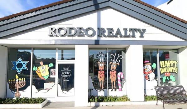 Rodeo Realty  Holiday windows