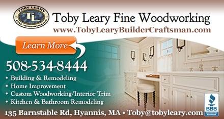 Toby Leary Fine Woodworking Ad