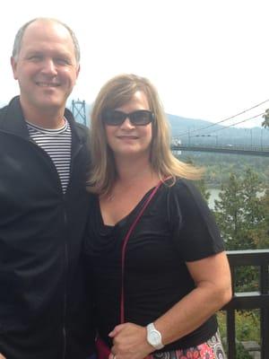 Dr Jay and Kristi in Vancouver's Stanley Park, 8/14