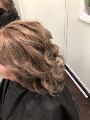 Color and hairstyle by Lisa Marie at                        Comb 2gether Studio